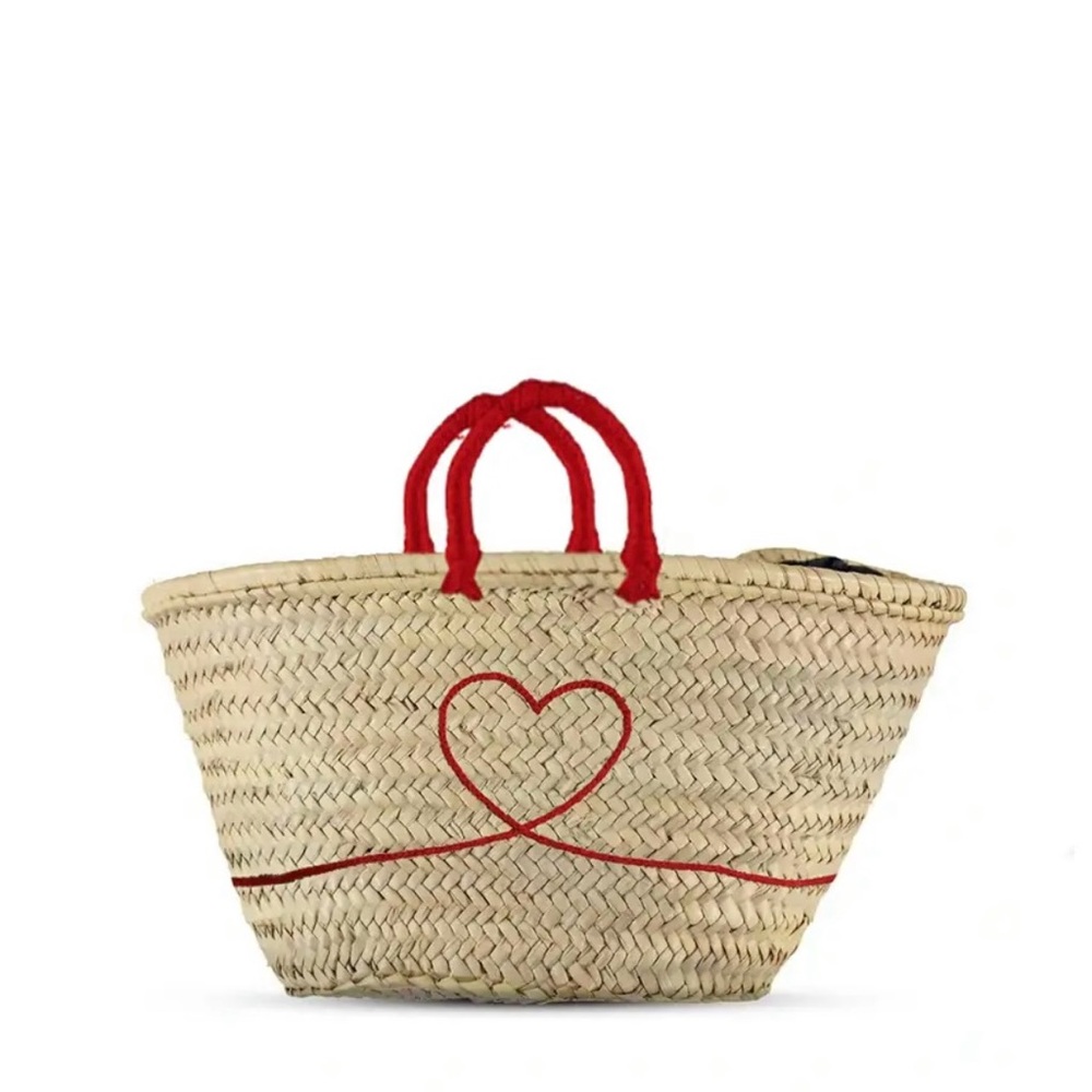 NEW - Heart French Market Bag (Small Handle) Bundle